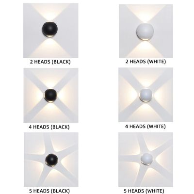 Kreativer Ball führte queres leuchtendes Wand-Lampen-multi im Freien vorangegangen