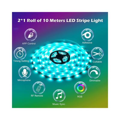 Streifen-Licht Soems SMD 5050 RGB Smart LED wasserdicht für Dekoration