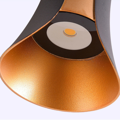Sand-Schwarzes Cri80 6W Ip65 wasserdicht auf und ab leuchtende geführte Wand-Lampen