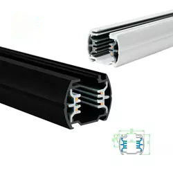 Bahn-Schienen-Stromkreis 43-34mm 4-adrig und drei Soem-ODM-Schwarz-LED