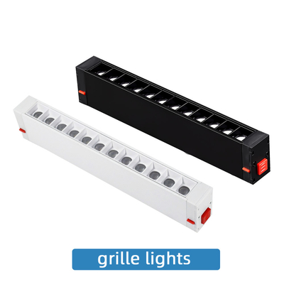 9W 18W LED Magnetic Track Light Frameless Einbaugrilllampe für Wohnzimmer