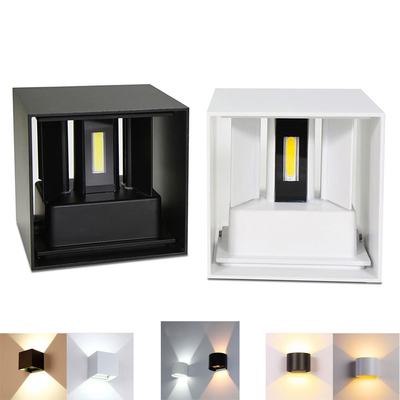 Aluminium auf und ab das Beleuchten des doppelten Köpfe Dimmable-Wandleuchte-Runden-Quadrats