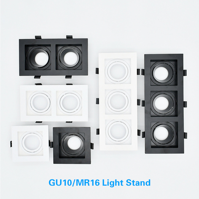 Vertieft 1 Wohnungs-beleuchtende Handelsausrüstung Head/2 Head/3 Kopf-Mr16 LED