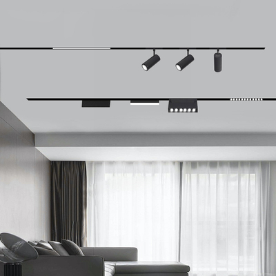 Intelligentes Magnetspur-Licht des Grill-Licht-Flutlicht-Schwarz-48V für Wohnzimmer