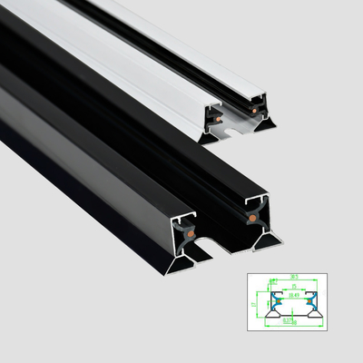 Verdickte 2 Draht-Aluminiumbahn-Schiene 1m 1.5m 2m 3m