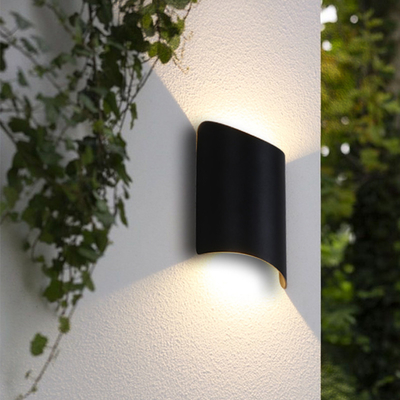 Wandleuchte-im Freien wasserdichte Garten-Gang-Licht-Landhaus-Aluminium-Wandleuchte 6000K LED