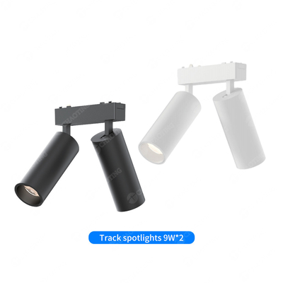 Magnetische Doppelkopf-Spurlicht 18W 4000K 6000K Anti Glare Scheinwerfer