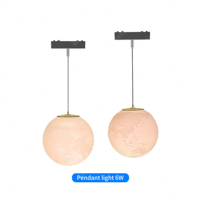 3000K Magnetische Glühbirnen-Kronleuchter 6Watt 360° Mond-Erden-Kronleuchter