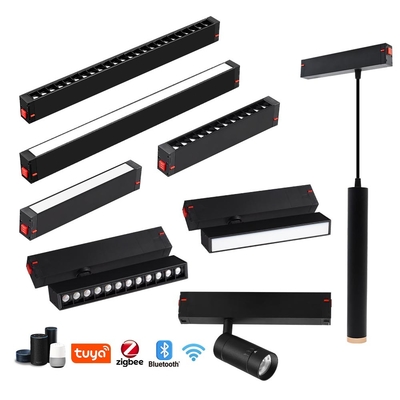 12W 3000K Magnetische Gitterleuchten Smart Tuya App gesteuerte LED ohne Hauptlicht