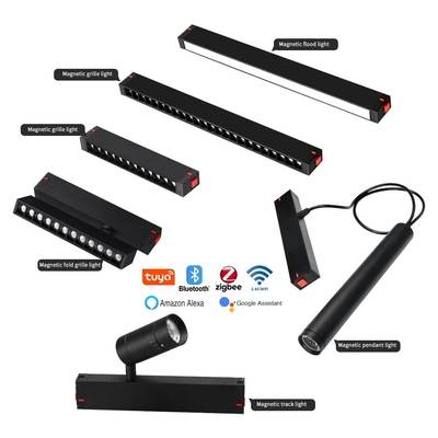 220V Hochspannung Magnetische Intelligente Dämpfung und Farbe COB Kronleuchter