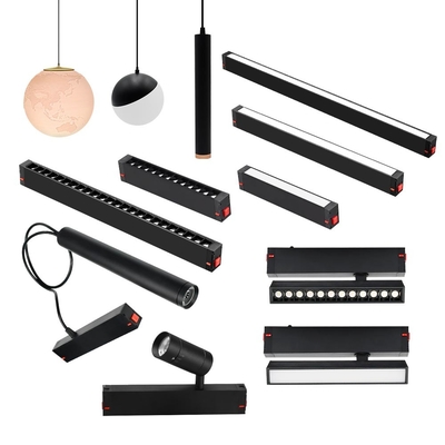 Smart Magnet Track Light Schwarz eingebettetes Magnetlicht LED ohne Hauptlicht